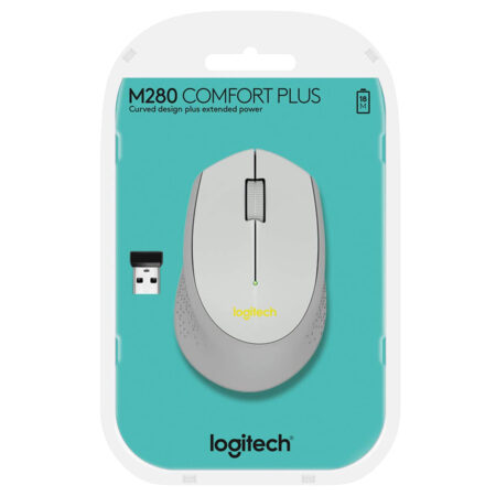 MOUSE WIRELESS M280 LOGITECH COLOR PLATA